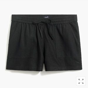 J.Crew black linen shorts